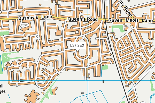 L37 2EX map - OS VectorMap District (Ordnance Survey)