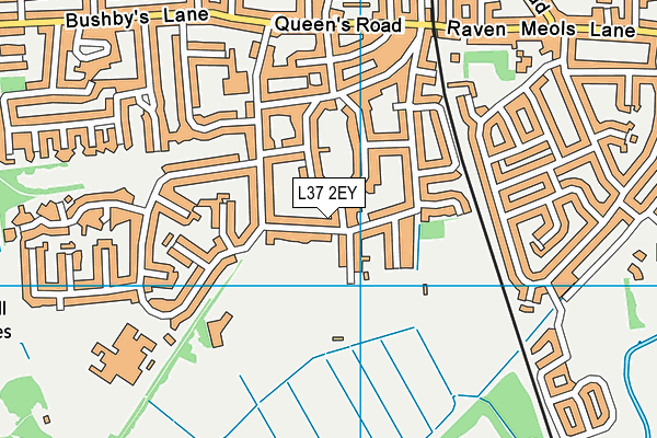 L37 2EY map - OS VectorMap District (Ordnance Survey)