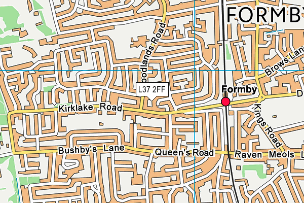 L37 2FF map - OS VectorMap District (Ordnance Survey)