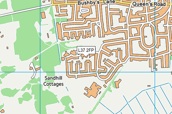 L37 2FP map - OS VectorMap District (Ordnance Survey)