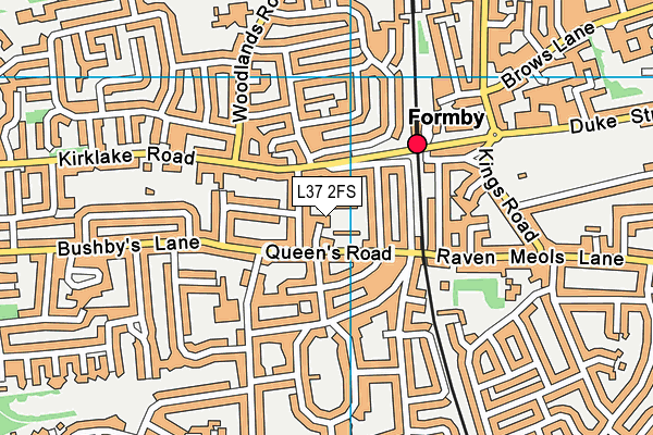 L37 2FS map - OS VectorMap District (Ordnance Survey)