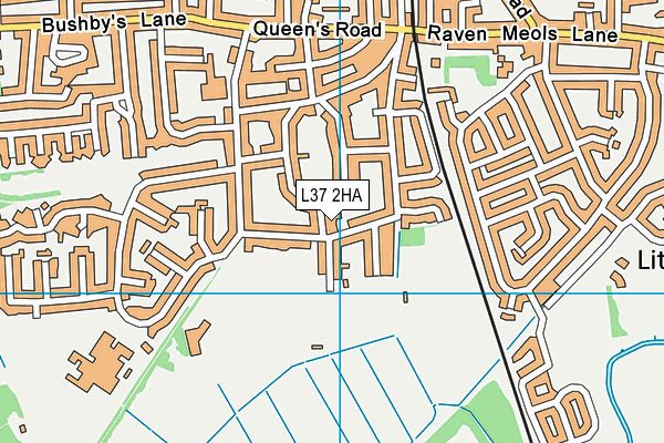 L37 2HA map - OS VectorMap District (Ordnance Survey)