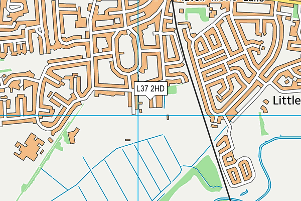 L37 2HD map - OS VectorMap District (Ordnance Survey)