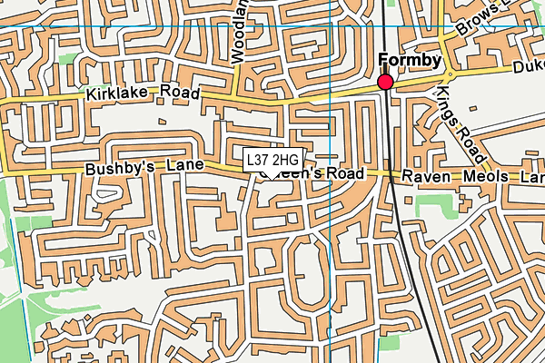 L37 2HG map - OS VectorMap District (Ordnance Survey)