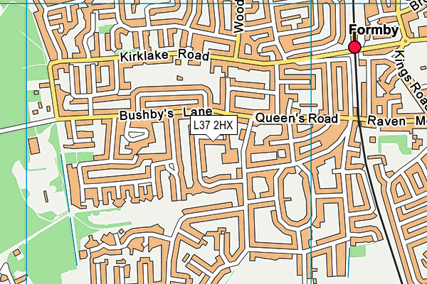 L37 2HX map - OS VectorMap District (Ordnance Survey)