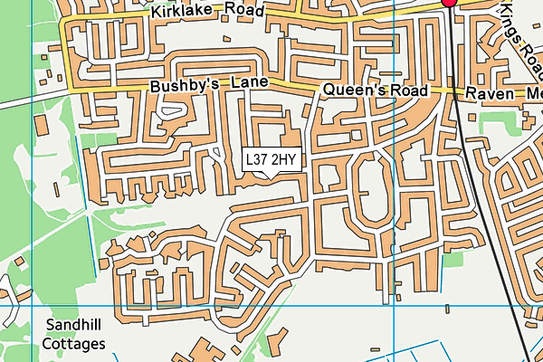 L37 2HY map - OS VectorMap District (Ordnance Survey)