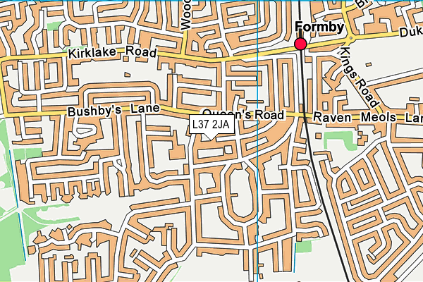 L37 2JA map - OS VectorMap District (Ordnance Survey)