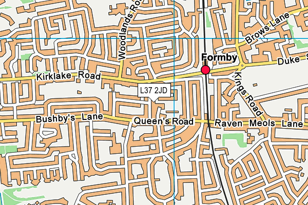 L37 2JD map - OS VectorMap District (Ordnance Survey)