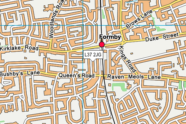 L37 2JG map - OS VectorMap District (Ordnance Survey)
