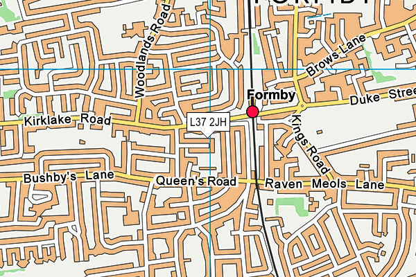 L37 2JH map - OS VectorMap District (Ordnance Survey)