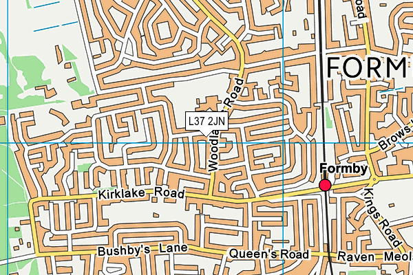 L37 2JN map - OS VectorMap District (Ordnance Survey)