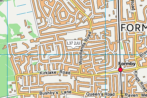 L37 2JU map - OS VectorMap District (Ordnance Survey)