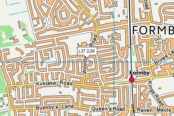 L37 2JW map - OS VectorMap District (Ordnance Survey)