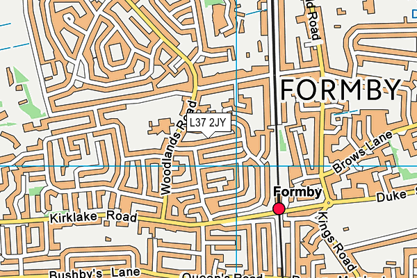 L37 2JY map - OS VectorMap District (Ordnance Survey)