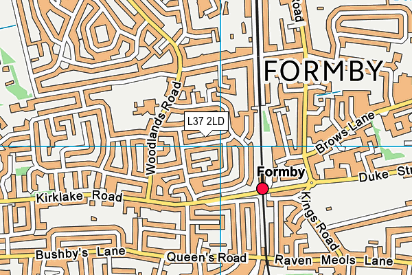 L37 2LD map - OS VectorMap District (Ordnance Survey)