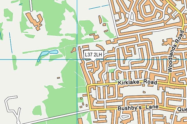 L37 2LH map - OS VectorMap District (Ordnance Survey)