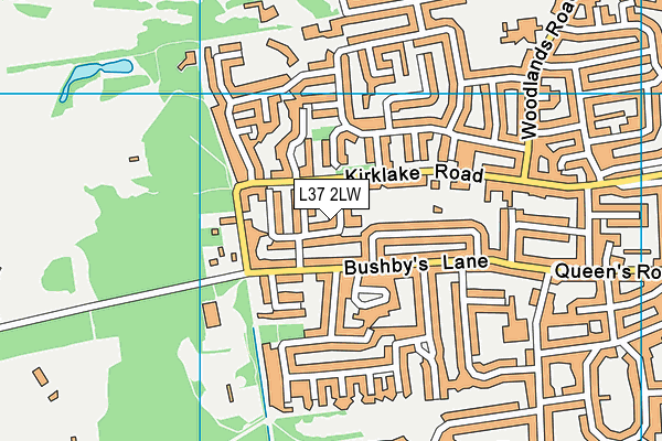 L37 2LW map - OS VectorMap District (Ordnance Survey)