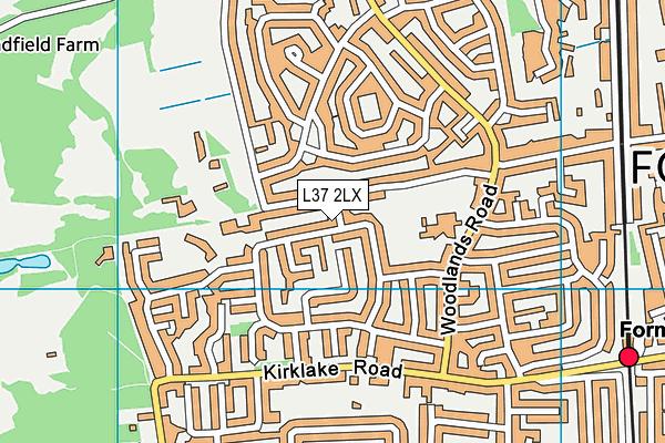 St Jerome's Catholic Primary School map (L37 2LX) - OS VectorMap District (Ordnance Survey)