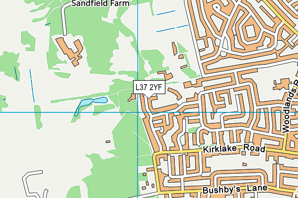 L37 2YF map - OS VectorMap District (Ordnance Survey)