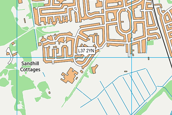 L37 2YN map - OS VectorMap District (Ordnance Survey)