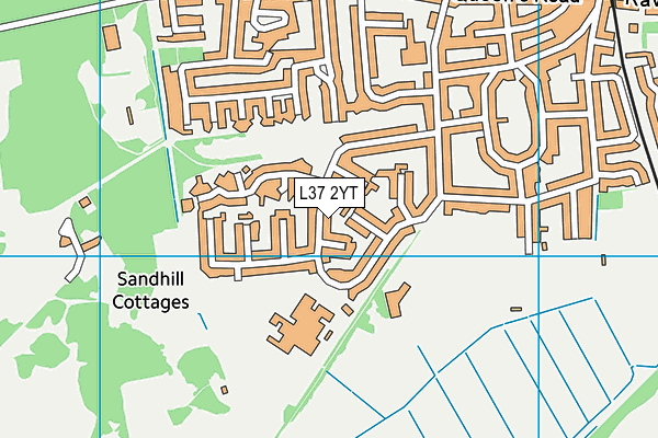 L37 2YT map - OS VectorMap District (Ordnance Survey)