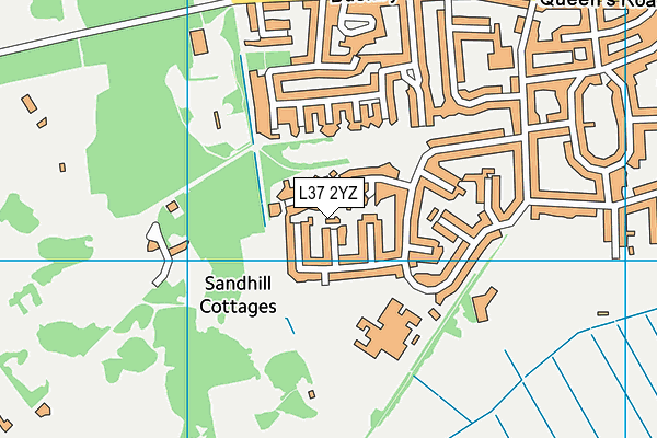 L37 2YZ map - OS VectorMap District (Ordnance Survey)