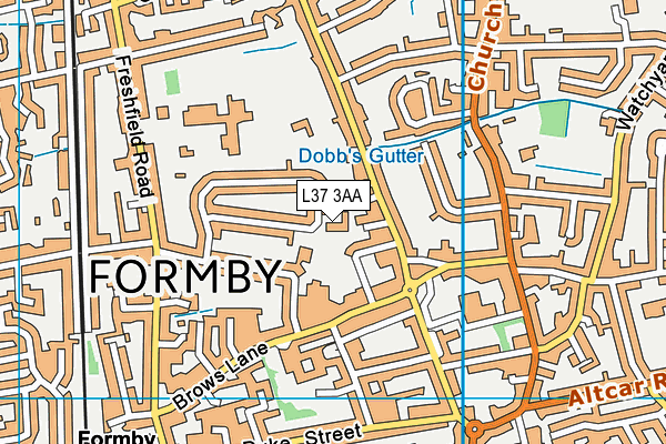 L37 3AA map - OS VectorMap District (Ordnance Survey)