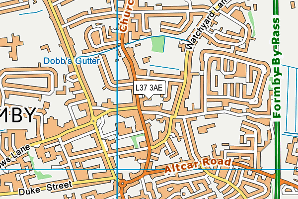 L37 3AE map - OS VectorMap District (Ordnance Survey)