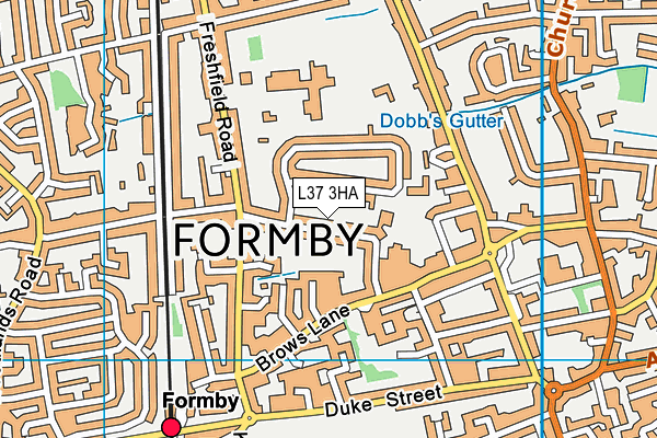 Holy Trinity Parish Hall map (L37 3HA) - OS VectorMap District (Ordnance Survey)