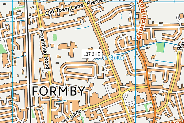 L37 3HE map - OS VectorMap District (Ordnance Survey)