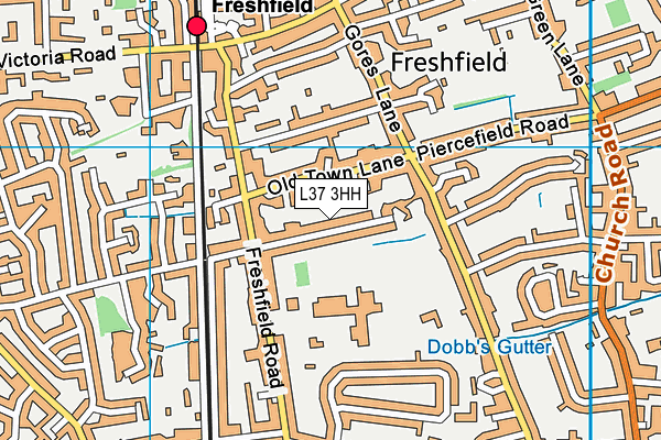 L37 3HH map - OS VectorMap District (Ordnance Survey)