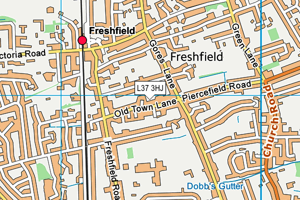 L37 3HJ map - OS VectorMap District (Ordnance Survey)