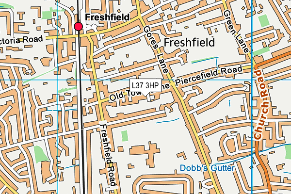 L37 3HP map - OS VectorMap District (Ordnance Survey)