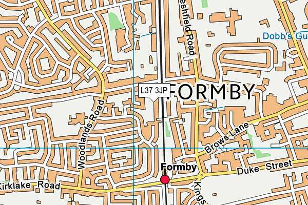 L37 3JP map - OS VectorMap District (Ordnance Survey)