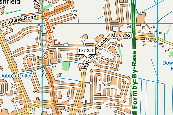 Freshfield Primary School map (L37 3JT) - OS VectorMap District (Ordnance Survey)