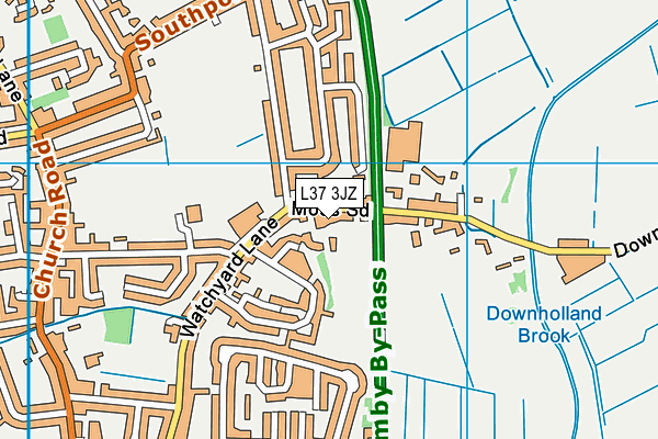 L37 3JZ map - OS VectorMap District (Ordnance Survey)