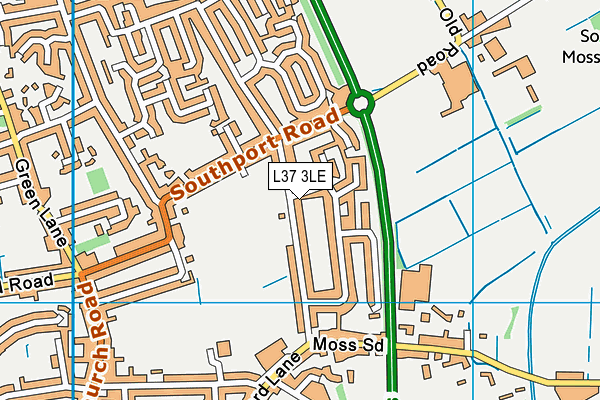 L37 3LE map - OS VectorMap District (Ordnance Survey)