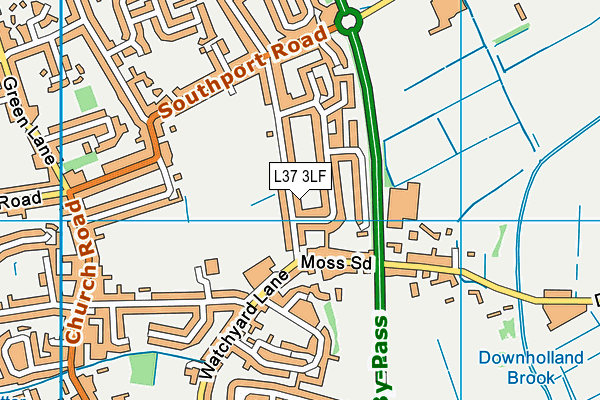 L37 3LF map - OS VectorMap District (Ordnance Survey)