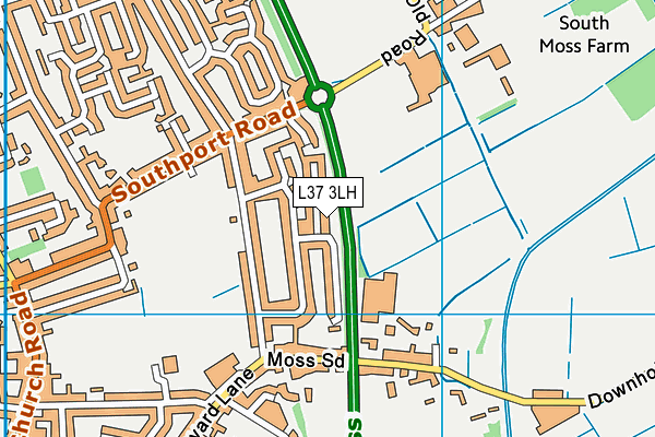 L37 3LH map - OS VectorMap District (Ordnance Survey)