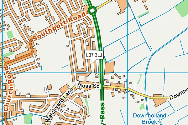 L37 3LJ map - OS VectorMap District (Ordnance Survey)