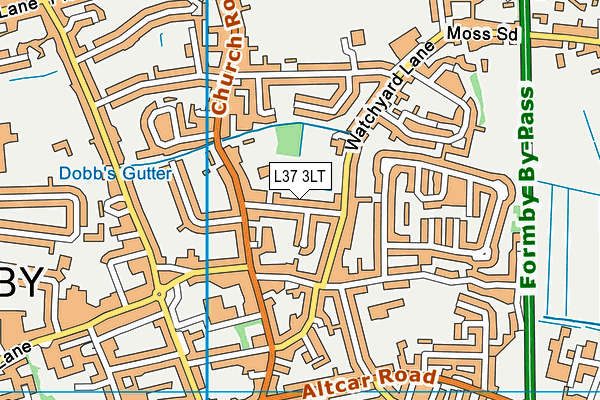 L37 3LT map - OS VectorMap District (Ordnance Survey)