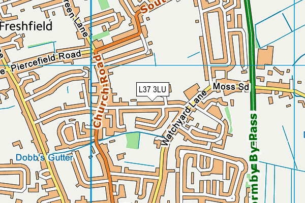 L37 3LU map - OS VectorMap District (Ordnance Survey)