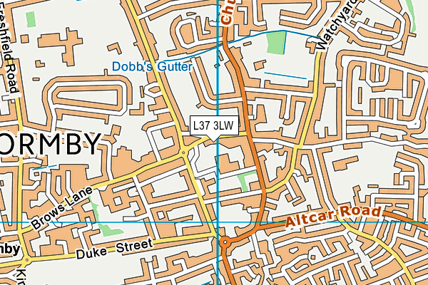 L37 3LW map - OS VectorMap District (Ordnance Survey)