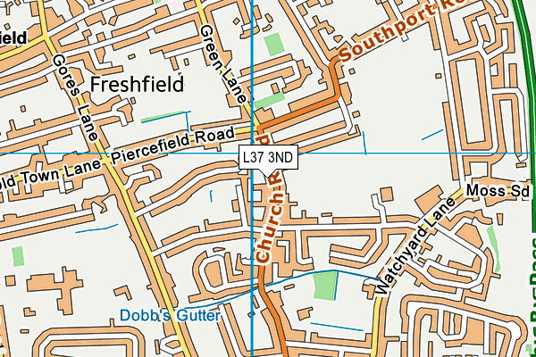 L37 3ND map - OS VectorMap District (Ordnance Survey)