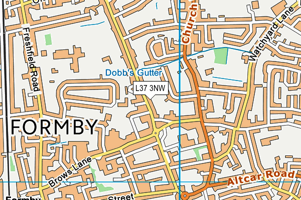 L37 3NW map - OS VectorMap District (Ordnance Survey)