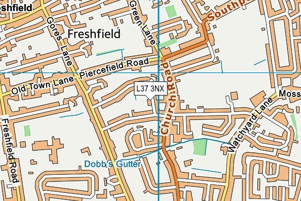 L37 3NX map - OS VectorMap District (Ordnance Survey)