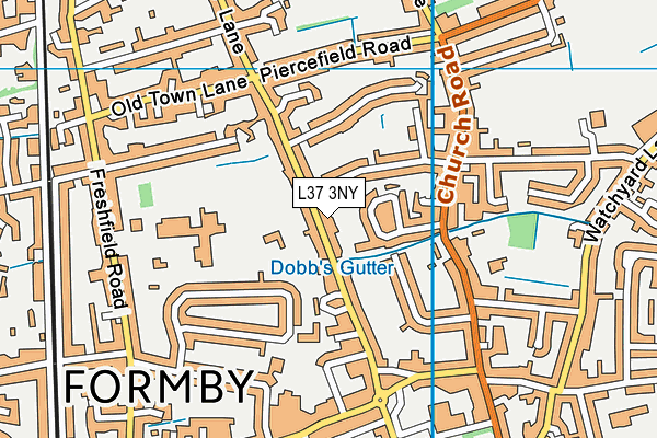 L37 3NY map - OS VectorMap District (Ordnance Survey)