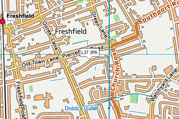 L37 3PA map - OS VectorMap District (Ordnance Survey)