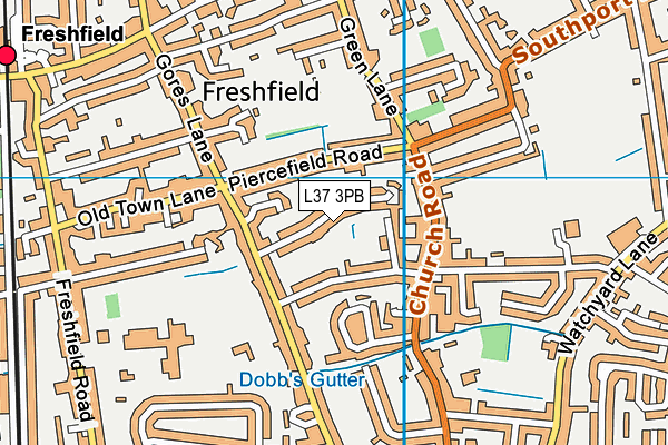 L37 3PB map - OS VectorMap District (Ordnance Survey)