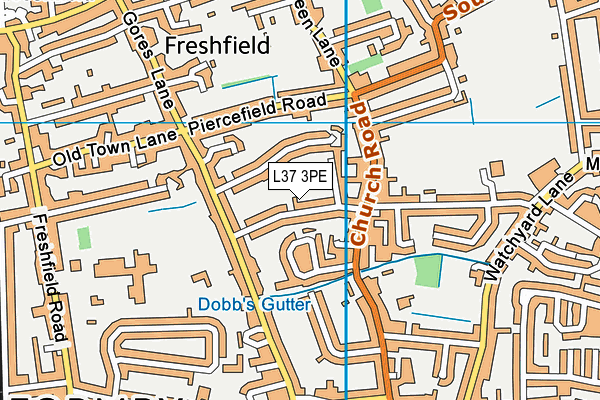 L37 3PE map - OS VectorMap District (Ordnance Survey)